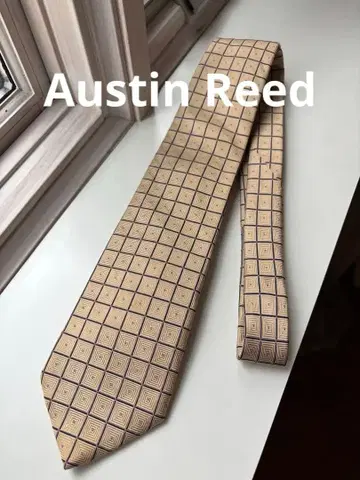[일본제 핸드메이드][실크 100%] 오스틴 리드 격자 무늬 넥타이