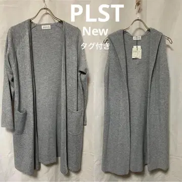 새상품 택 포함 PLST 그레이 가디건 앙상블 3웨이