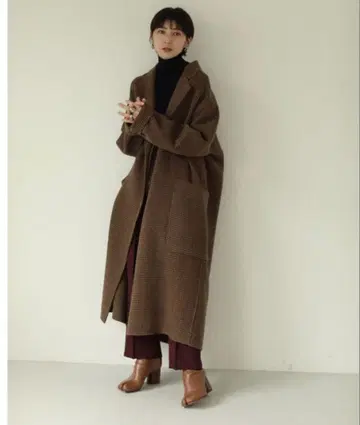 todayful 오버 체크 코트 투데이풀