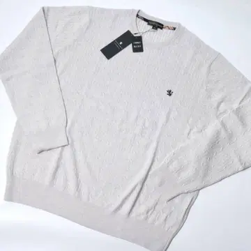 미사용 2.9만 스카치 하우스 케이블 니트 스웨터 3L 라이트 그레이