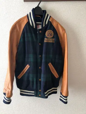 FRANKLIN MARSHALL 바시티 자켓 네이비 그린
