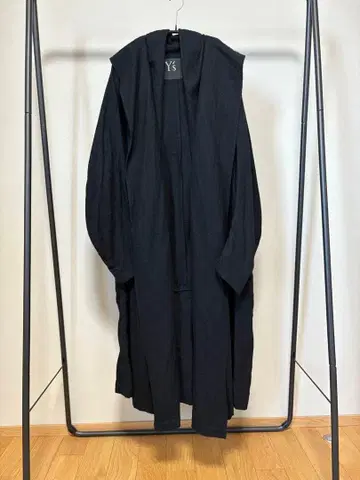 Y's 와이즈 울 거즈 로브 롱 코트 사이즈 1 블랙