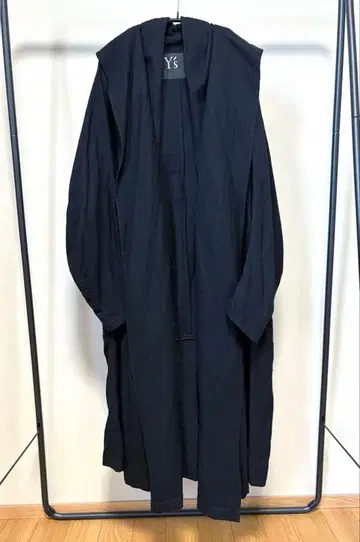 Y's 와이즈 울 거즈 로브 롱 코트 사이즈 1 블랙