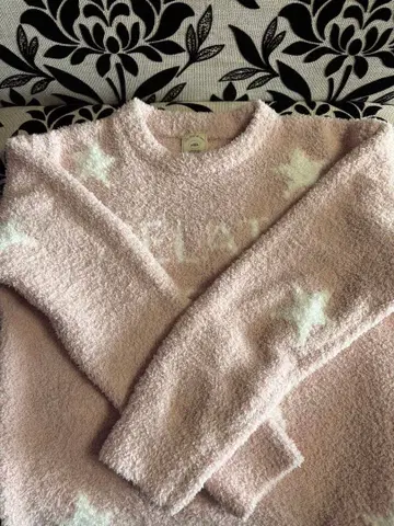 젤라피케 원피스 스타 자카드 핑크