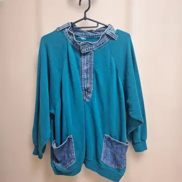 구제 의류 개성 데님 속기모 트레이닝복