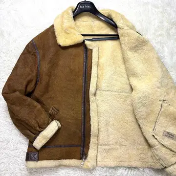 [ 레어 ] Shearling 리얼 무스탕 B-3 XL 양가죽 브라운