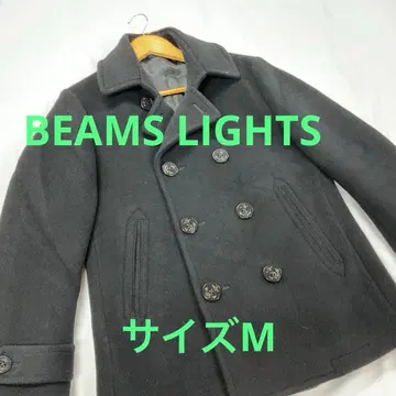 BEAMS LIGHTS 멜톤 피코트 블랙 M #3159