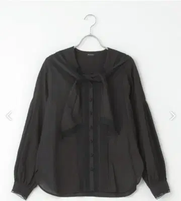 잉게보그 시스루 레이스 세일러 칼라 블라우스