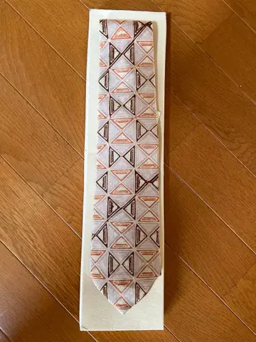 인도네시아 BINhouse 기하학 패턴 실크 넥타이
