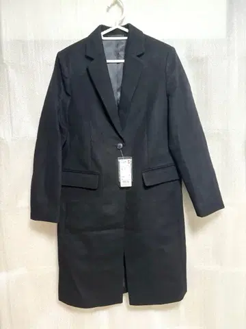 유니클로 울 캐시미어 체스터 코트 L 사이즈 블랙