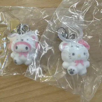 산리오 포근포근 스노우 마커 액세서리 가챠 헬로키티 마이멜로디