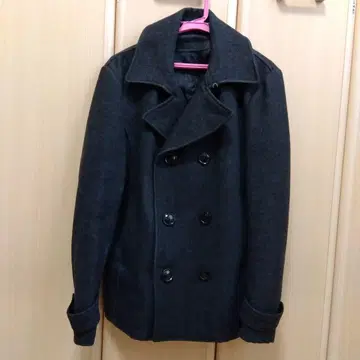 다크 그레이 피 코트 L 사이즈