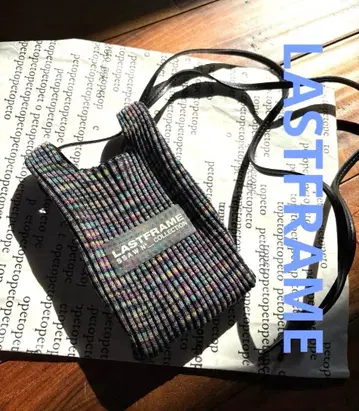 LASTFRAME 메탈릭 마켓 백 마이크로