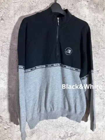 Black&White 집업 맨투맨 트레이닝복 골프웨어