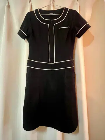 블랙 반팔 원피스 S 유니폼 에스테틱