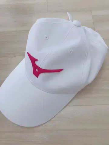 미즈노 화이트캡 핑크 로고