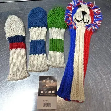 Sunfish 페어웨이 우드 커버 1개 + 유틸리티 골프헤드커버 3개