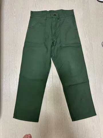 미국제 올리브 그린 베이커 팬츠 W33L30