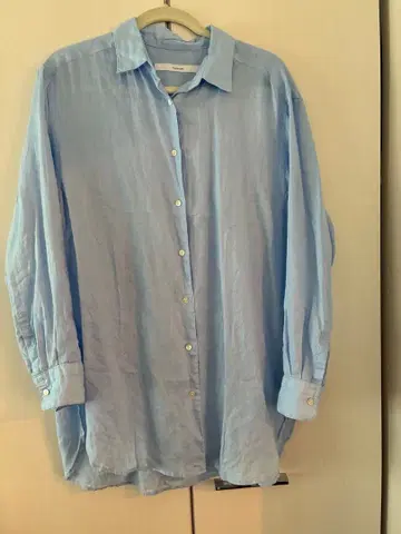 FRAMeWORK 린넨 셔츠 38 라이트 블루