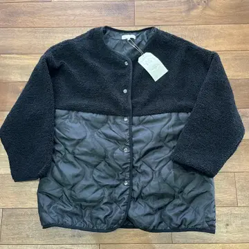 새상품 시마무라 로고스 데이즈 보아 퀼팅 자켓 사이즈 M 블랙