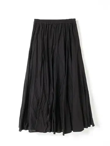 [ mizuiroind ] 볼륨 플레어 스커트 BLACK