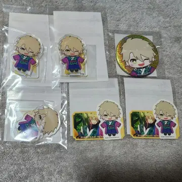 A3! 에스리 미요시 카즈나리 아크릴 스탠드 캔뱃지 스티커 세트