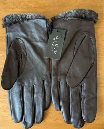 새상품 a.v.v 가죽 장갑 퍼 포함