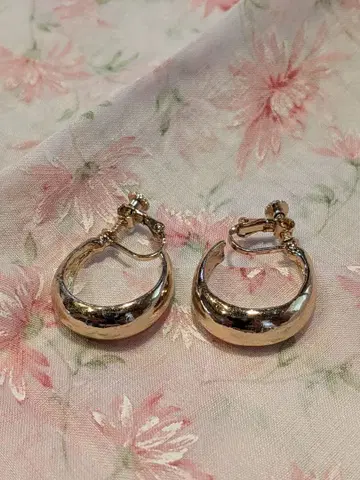 빈티지 골드 후프 귀찌