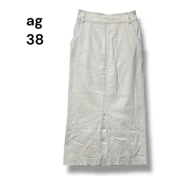 AG 바이 아쿠아걸 월드 롱 스커트 타이트 38 아이보리