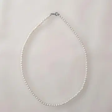실버 925 펄 목걸이 전체 길이 42cm