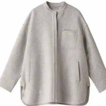 ebure 지론 라무 멜톤 셔츠 자켓 숏 코트