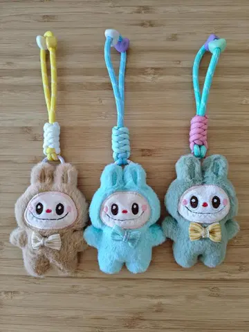 Labubu 라부부 봉제 인형 스트랩 3세트