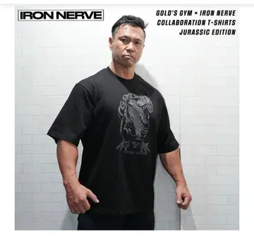 IRON NERVE x GOLD'S GYM 콜라보 T셔츠