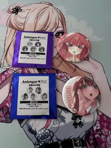 5등분의 신부 나카노 이츠키 캔뱃지