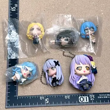 BanG Dream! 뱅드림! 피규어 키링 6개 세트