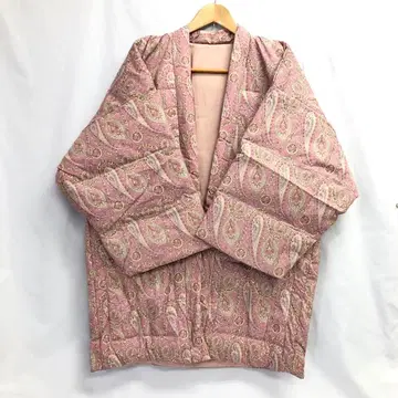 [ 443 ] 깃털 한텐 짱짱코 핑크 프리 사이즈 페이즐리 홈웨어