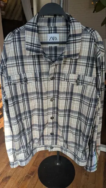 ZARA 체크 자켓