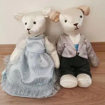 웨딩용 봉제 인형 페어