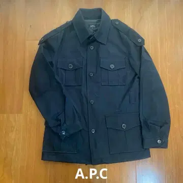 A.P.C. 블랙 밀리터리 자켓 XS