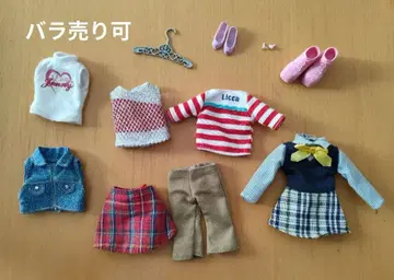 리카짱 제니짱 옷 갈아입기 의류 의류 신발 귀걸이 세트