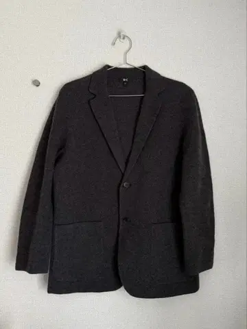 유니클로 C 니트 자켓 울 자켓 그레이 자켓