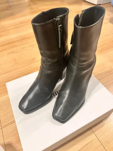 아메리 빈티지 블랙 부츠 사이즈 L