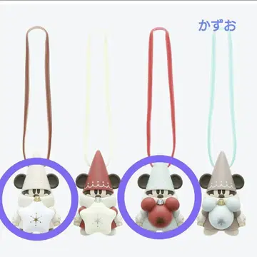 디즈니 크리스마스 2025 릴린린 캡슐 토이 화이트 블루 세트