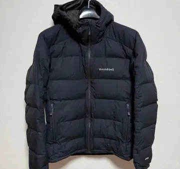 몽벨 파마로스트 라이트 다운 후드티 블랙