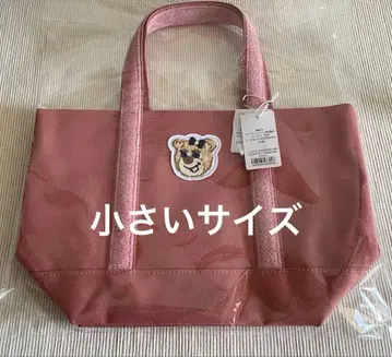 페이러 올드 테디걸 와펜 토트백 핑크