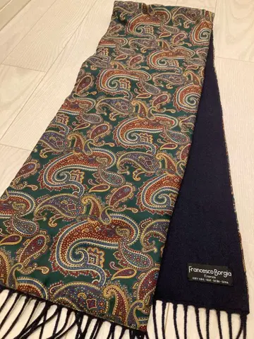 Francesco Borgia 페이즐리 무늬 머플러