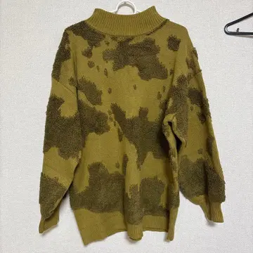 새상품급 Ray Cassin 올리브 그린 하프넥 스웨터 F 사이즈