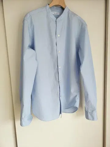 BEAUTY&YOUTH 코튼 밴드 카라 긴팔 셔츠