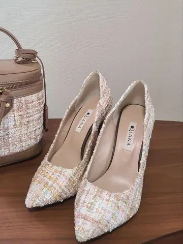 DIANA 트위드 멀티 컬러 하이힐