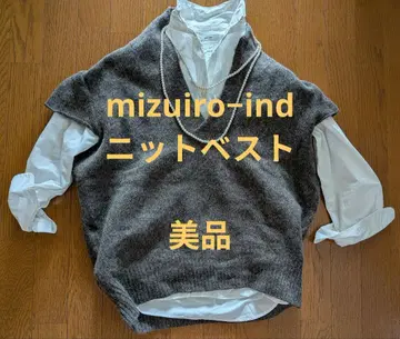 mizuiro-ind 그레이지 니트 베스트